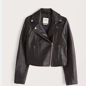Abercrombie & Fitch Black Leather Jacket